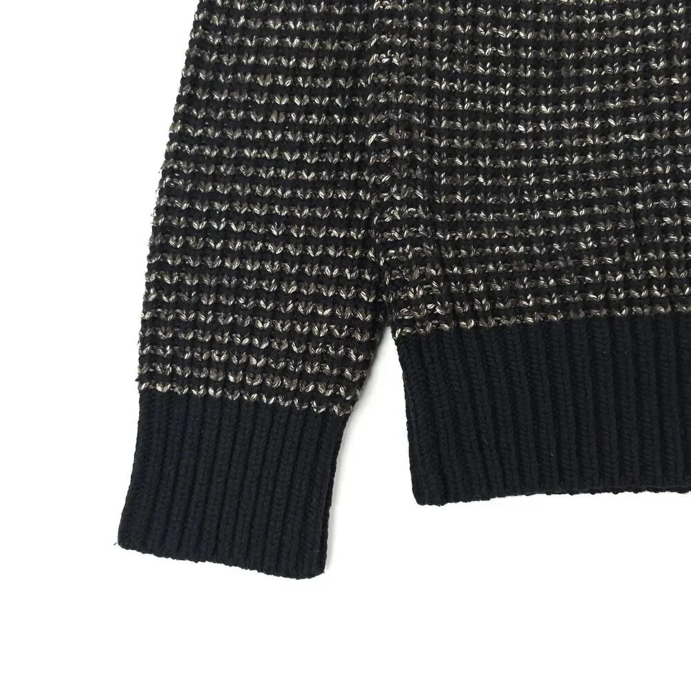 ALLSAINTS Wool Larkk Crew Sweater Chunky Knit Minimal Grunge Streetwear Indie